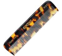 Kent Fine Tooth Travel Comb - Handmade Pocket Styling Comb for Fine or Thinning Hair Mustache and Beard Care