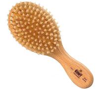 Kent Finest Men's Range Oval Club Style in Beech Wood with Natural Bristle Brush White