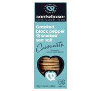 Kent Fraser Cracked Black Pepper and Smoked Sea Salt Cheese Wafers 110g