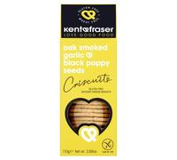 kent Fraser Oak Smoked Garlic and Black Poppy Seeds Cheese Wafers 110g