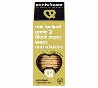 Kent & Fraser Oak Smoked Garlic & Black Poppy Seed Cheese Biscuits 110g