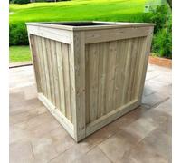 Kent Garden Planter - Pressure Treated Wood - L120 x W50 x H50 cm Buttercup Farm Brown One Size