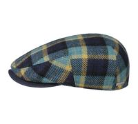 Kent Genola Wool Check Flat Cap by Stetson