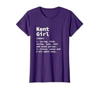 Kent Girl Definition Washington Resident WA Local Hometown T-Shirt, Women, Purple, Medium