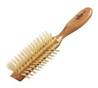 Kent Half Radial Cherry Wood White Bristle Brush