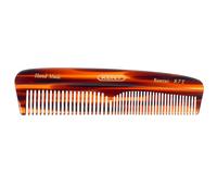 Kent Handmade Pocket Comb A R7T - Small Unisex Comb for Fine to Medium Hair, Moustaches or Beards, Use for Detangling & Styling Wet or Dry Hair