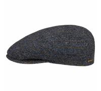 Kent Herringbone Stripe Flat Cap by Stetson