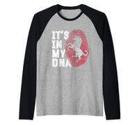 Kent Its In My DNA County Of Kent Invicta Flag Kentish Raglan Baseball Tee