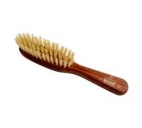 Kent LR23 Dark Wood Pure White Bristle Narrow Travel Brush - Made in England