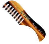 KENT Men's Beard and Mustache Comb X-Small Fine Toothed Pocket Size for Facial Hair Grooming and Styling Hand-Made of Quality Cellulose Acetate M