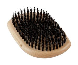 KENT Men's Pure Flow, Bristle Nylon Mix Military Style LPF3 Brush, Ideal For Everyday Grooming, Ergonomically-Friendly Hairbrush, All Hair Types, Men's Department, For Men