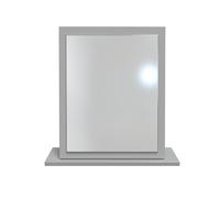 Welcome Furniture Ready Assembled Kent Mirror In Dusk Grey & Oak, Grey