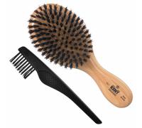 Kent OG1 Mens Hair Brush and Beard Brush Boar Bristle Hair Brush Club Hair Brush for Grooming Scalp Care and Kent Brush for Beard Straightening