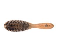 Kent Oval Cherry Wood Black Bristle Brush - LC22
