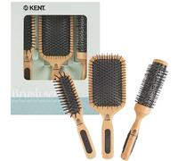 Kent Perfect For Gift Set - Hair Brush Set for Women with Award-Winning Paddle, Round & Finishing Hairbrushes for Healthy, Shiny Hair, Detangling, Straightening & Curling Brushes
