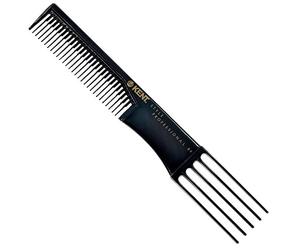 Kent Professional Styling Fork & Texture Hair Comb SPC84-5-Prong Volumising Comb for Lifting, Backcombing & Styling Thick Hair - Anti-Static, Heat-Resistant & Durable