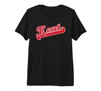 Kent - Retro Distressed Look in Kent County Flag Colours Premium T-Shirt