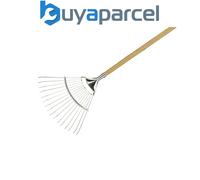 Kent & Stowe 70100062 Stainless Steel Long Handled Lawn & Leaf Garden Rake FSC