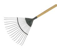 Kent&Stowe 70100262 Carbon Steel Long Handled Lawn & Leaf Rake, FSC
