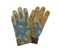 Kent & Stowe 70105256 Flutter Bugs Teal Premium Comfort Gloves - Ladies Small