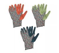 Kent & Stowe Comfortable Grip Gardening Weeding Gloves Durable Garden Gloves Medium Triple Pack Pair