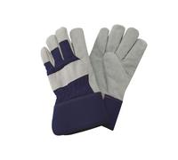 Kent & Stowe Fleece Lined Rigger Gloves - Navy Blue, White - Navy Blue, White - Navy, Ladies Medium