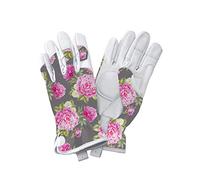 Kent & Stowe Leather Gardening Gloves Peony Grey - Small