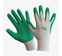 Kent & Stowe Natural Bamboo Gardening Gloves Super Soft Elasticated Fit Antibacterial For Senstive Skin 1 Pair - Pistachio (Medium)