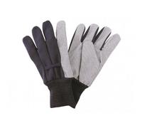 Kent & Stowe Navy Jersey Cotton Grip Gloves - Men's Large