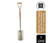 Kent & Stowe Stainless Steel Fork Spade Trowel Rust Resistant Tools For Garden