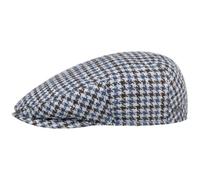 Kent Tricolour Houndstooth Flat Cap by Stetson