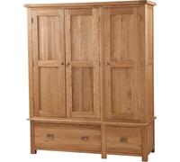 Kent Wardrobe - 3 Door - 2 Drawer - Oak