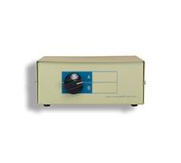KENTEK DB9 Male 2 Way Manual Data Switch Box RS-232 D-Sub 9 Pin I/O AB Port for PC MAC to Peripherals Devices Printer