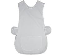 Kentex-Online 2 Pack Women's Home Work TabBard Apron Plain Coloured Single Large Pocket Side Fastening Tabards (XXOS, White)