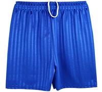 Kentex Online Boys Girls Unisex Shadow Stripe Gym Sports Football Games School PE Shorts (Large (7-8 Years), Royal Blue)