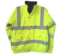 KENTEX ONLINE - High Visibility Jackets | Winter Jackets for Men | Bomber Jacket | Hi vis Jacket | Concealed Hood | Polyester | Premium quality | Mulit-Pockets