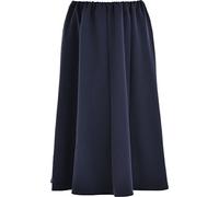 Kentex Online Ladies Womens Plain Coloured 8 Panel Skirt 27 Inch Length Elasticated Waist (20, Navy)