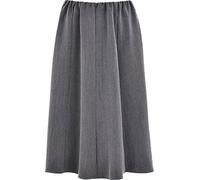 Kentex Online Ladies Womens Plain Coloured 8 Panel Skirt 27 Inch Length Elasticated Waist (22, Grey)