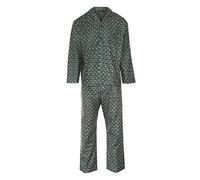 KENTEX ONLINE Mens Brushed Cotton Pyjama Set Nightwear Flannelette Pyjamas Striped Pattern Design (L, COL 4)