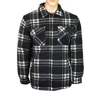 KENTEX ONLINE Mens Padded Shirt Polar Fleece Lined Thick Work Shirts Winter Warm (XX-Large, Desing-2)