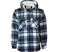 KENTEX ONLINE New Mens Padded Hooded Shirt Polar Fleece Fur Lined Thick Work Shirts Winter Warm Hoody M L XL XXL (XX-Large, Design-1)