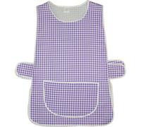 Kentex Online Womens (2 Pack) Home Work Tabard Apron Single Large Pocket Side Fastening Tabards (OS, Purple)