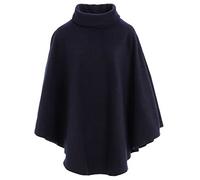 Kentex Online Womens Fleece poncho with cowl neck anti pill polyester fleece warm and cosy dimensions width 58" length 29" (ONE SIZE, NAVY V)