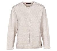 KENTEX ONLINE Women's Ladies Cardigan Crew Neck 100% Acrylic (S/M, Oatmeal, m)