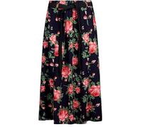 Kentex Online Womens Long Maxi Skirts in Cool Light Weight Viscose Prints Sizes 10 to 24 (16, Navy Floral -1)