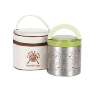 KENTROON Insulated Food Jar,630ml Soup Container Lunch Box, Stainless Steel Bento Box with Handle, Breakfast Cup Soup Storage Container Sealed for Work Travel (Green)