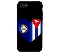 Kentucky and Cuba Flags: Heart Shaped Unity Case for iPhone SE (2020) / 7/8