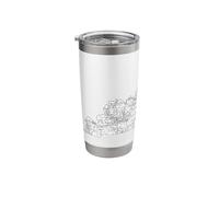 Kentucky Black and White Map (1924) Stainless Steel Insulated Tumbler