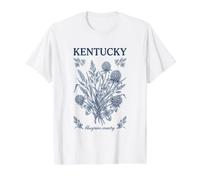 Kentucky Bluegrass & Clover Botanical Value Graphic T-Shirt, Men, White, M