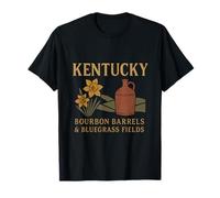 Kentucky Bourbon Barrels & Bluegrass Fields T-Shirt